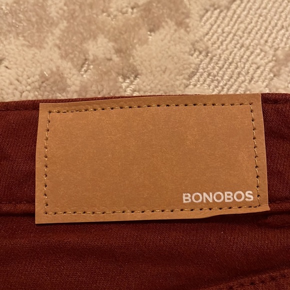 Bonobos Stretch travel jeans 33/34 Tailored fit- burgandy - Picture 6 of 9